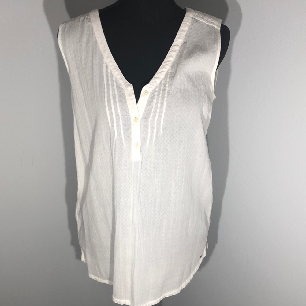 Eddie Bauer White Cotton Top
